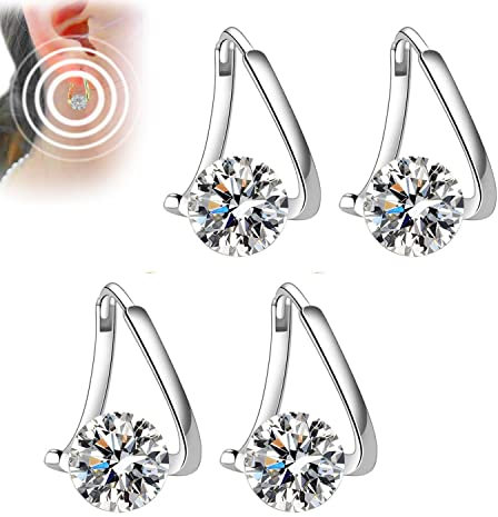 SPAYEIM Halolux Lymphvity Germanium Ohrringe,Lymphvity Magnetherapy Germanium Ohrringe zur Gewichtsabnahme,Lymphdrainage Ohrringe,Magnetfeldtherapie Ring (Splitter)