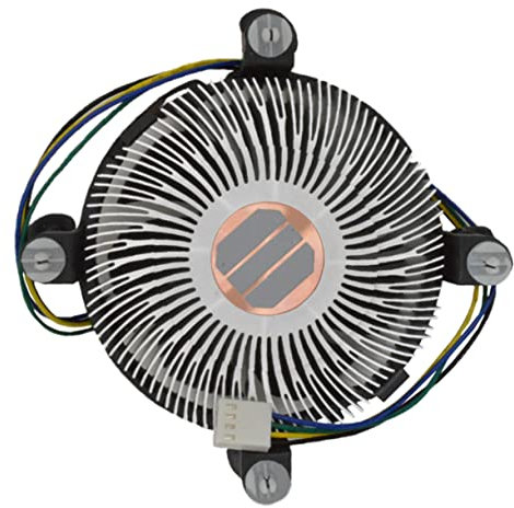 Mobestech 12v Low Profile Cpu Cooler Copper Core Cooling Fan for Laptop Cpu Heat Sink Fan for Lga1151/1150/1155/1156