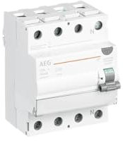 FI-Schalter 4P Typ A 25A 30mA 4TE AEG FP A 4 25/030