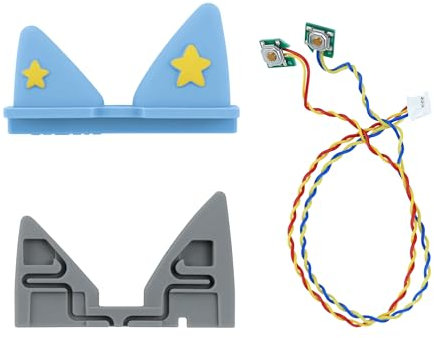 Ersatz-Ohrhörer-Set für Toniebox, 1 Blau Außenohr, 1 Innenohr, 1 Kabel