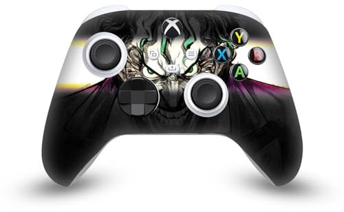Head Case Designs Offizielle The Joker DC Comics Arkham Asylum Darsteller Kunst Vinyl Haut Gaming Aufkleber Abziehbild Abdeckung kompatibel mit Xbox Series X/S Controller