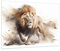 Bilder auf Glas 100x70cm Glasbild Löwe Hell Tier Groß Wanddeko Bild im Glas Schlafzimmer Küche Deko Wandbilder Dekoration Wohnzimmer Modern Wall Decor Glasdruck Wand Kunstdruck Art GAA100x70-5803