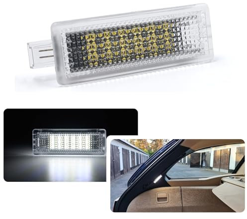 njssjd 1 x LED-Innenbeleuchtung für B.MW 6 7 Serie, B.MW X5 X6 Z4 Xenon Weiß Fußraumbeleuchtung Kofferraum Tür Handschuhfach Schminkspiegel Heckklappenleuchte