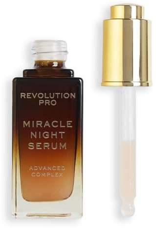 Revolution Pro, Miracle Night Rescue Serum Advanced Complex, Overnight Face Serum, Glättet und polstert die Haut, 30 ml