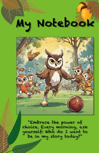 Owl Note Book 5.5 x 8.5 Hardcover: Wisdom Owl accompanies you on your daily notes!