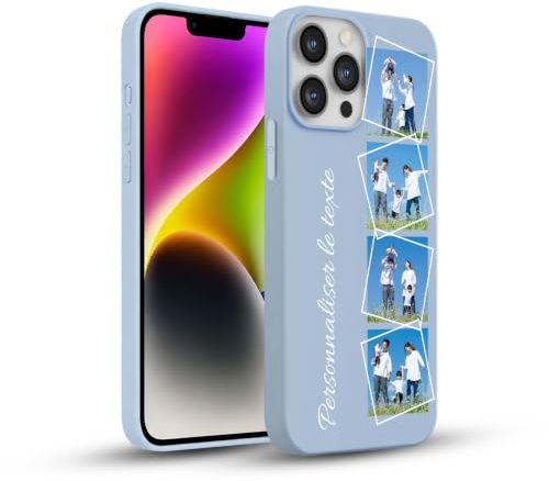 CHABDA Personalisierte Handyhülle für iPhone 12/12 Pro,Personalisiert Hülle mit Eigenem Foto Bedrucken Bild Text Selbst Gestaltet Schutzhülle, Transparent Silikon Stoßfest Individuelle Custom Case