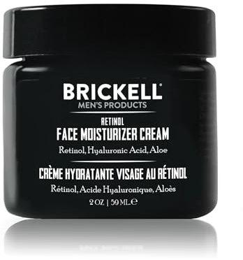 Brickell Men's Retinol-Gesichtsfeuchtigkeitscreme für Männer, Natürlich und Biologisch, Anti-Falten-Gesichtsnachtcreme mit Retinol und Hyaluronsäure, parfümfrei, 59 ml