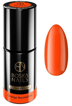 Boska Nails Nagellack UV/LED Gellack Neon Orange Revolution Nails Hybrid-Lack Nr. 300 6 ml