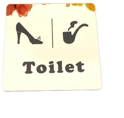 XPJYUA Signaletique Toilettes Panneau de Toilette en Miroir, Panneau d'indication de WC for Hommes et Femmes, Forme de Talons Hauts, Miroir 3D, Autocollants muraux, signalisation(Gold)