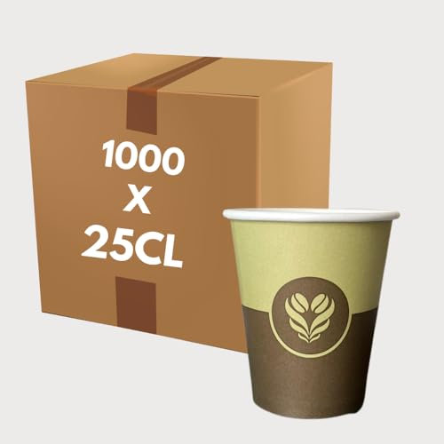 COVR Gobelet Carton Décor Café (25cl - 8oz / 1000 unités)