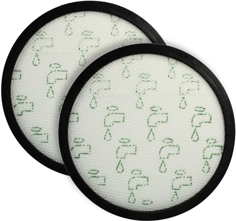 vhbw 2x Staubsaugerfilter kompatibel mit Rowenta Green Force Cyclonic Effitech RO7C30EA, RO7C66EA Staubsauger - Abluftfilter Schwarz Weiß