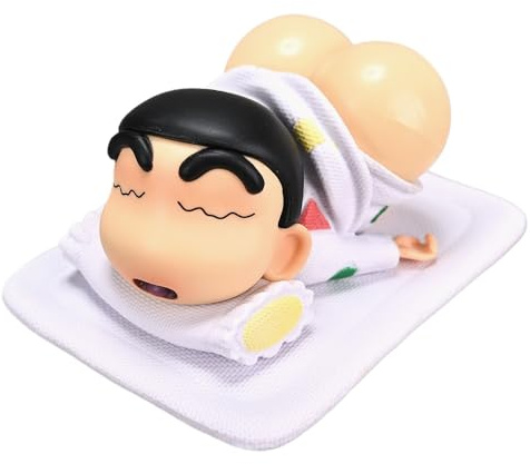 REOZIGN Figur Shin Chan, Pyjama aus Silikon, niedlich, mit Po, Anime-Figuren, 6 cm, Dekoration aus PVC, handgefertigt, Geschenk