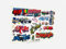 Waterslide Decal Scale 1:87 H0 Graffiti Modellbahn & Modellbau Set D Abziehbilder für Eisenbahn Gebäude Stadt Haus etc.