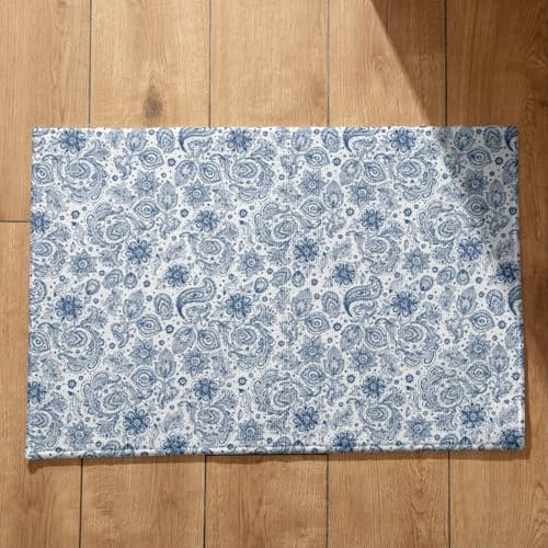 CEVAN Fußmatte Waschbar Superdünne Eingangstürmatte Mandala Schmutzfangmatte XL Sauberlaufmatte Outdoor 50x80cm