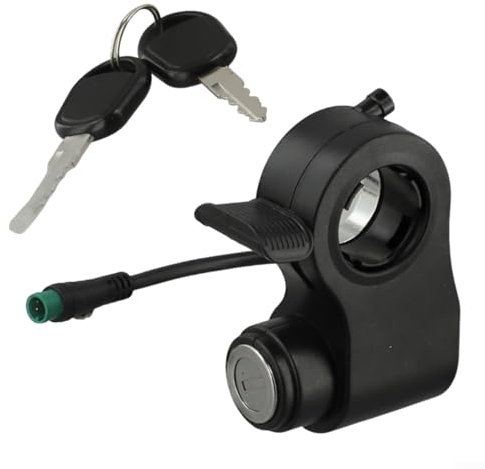 babominimer Adatto per Kukirin G2 Pro/G2 Max, interruttore di avviamento per scooter elettrico, acceleratore con chiave elettrica, serratura per scooter elettrico, 5 pin in plastica