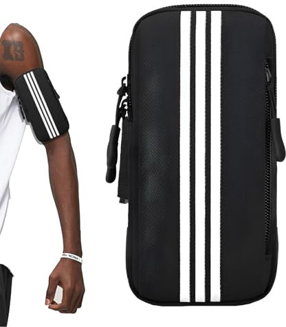 Funda para teléfono móvil para correr hecha de material Oxford de alta calidad, impermeable y duradero, que puede evitar eficazmente que su teléfono se moje por el sudor y la lluvia