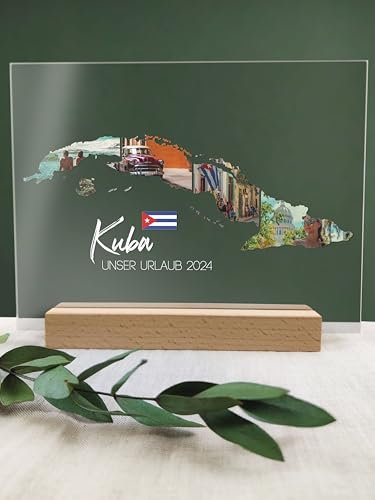 Kuba Geschenk - Kuba Deko Acryl Foto Geschenk personalisiert - Havanna, Kuba Urlaub, Malecón von Havanna, Kuba Geschenkidee, Kuba Geschenke, Kuba Souvenir, Viñales-Tal