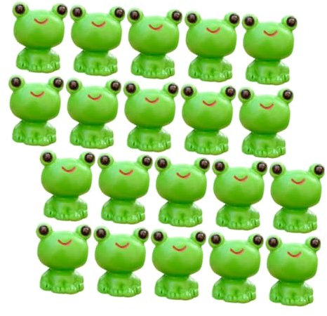 HANABASS 20stücke Froschfigur Garten Dekoration Miniatur Skulptur Outdoor Frosch Ornament Moosfrosch Dekofigur Froschfiguren Grasfrosch Dekoration Party Froschdekor