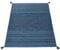 Paco Home Designer Teppich Webteppich Kelim Handgewebt 100% Baumwolle Modern Gemustert Blau, Grösse:120x170 cm