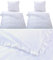 MB Warenhandel24 Bettwäsche Doppelpack Romantische RÜSCHEN Weiss 4-Teilige hochwertige Vintage Retro Stil Baumwolle Renforcé Weiss 2X 135x200 Bettbezug + 2X 80x80 Kissenbezug mit Reißverschluss