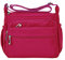 NOTAG Damen Umhängetasche, Wasserdicht Nylon Schultertasche Multi-Tasche Messenger Bag 2 Size (Rosa, S)