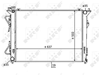 NRF 59064 Kühlmittel des Motor
