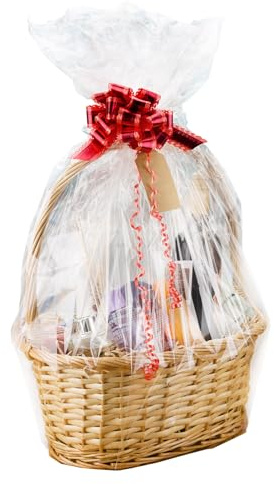 Woodluv Create Your Own Wicker Gift Hamper Basket Kit Christmas Presents, Christening, Wedding, Baby Shower or Birthday Gift