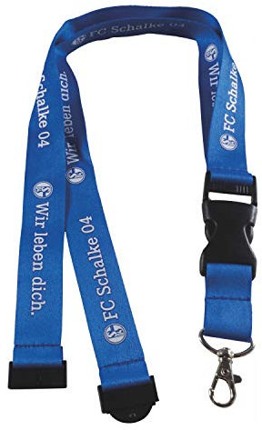 FC Schalke 04 Schlüsselband königsblau Badgeholder, Lanyard, S04 - Plus Lesezeichen I Love Gelsenkirchen