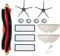 Roller Side Brush Filter Mop Kit For Xiaomi Roborock S6 S5 Max S60 S65 Vacuum Cleaner