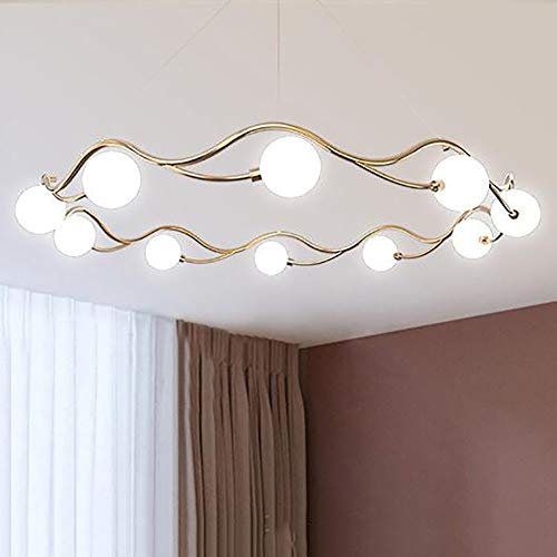 Kreativ Magic Bean Molekulare Während Lighting,G9 Nordic Modernen Leichter Luxus Kronleuchter Beleuchtung,Designer Italien Hängendes Licht,Hauptschlafzimmer Wohnzimmer Esszimmer-Golden 10 kopf