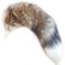 Juxiangge Fuchsschwanz Anhänger Echtfell Foxtail Sonnenfuchs Fuchschwanz Antenne Schlüsselanhänger Tasche Zusätze Tasche Anhänger Auto Dekoration Weich Flaumig etwa 40cm