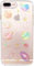 Abbery für iPhone 8 Plus/7 Plus/6s Plus/6 Plus Hülle Bling Glitzer Schutzhülle Ultra Dünn Stoßfest Antikratz Durchsichtig Weich Silikon Clear Transparenter HandyHülle mit Sterne Planet Design