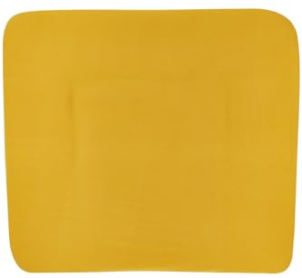 Meyco Wickelauflagenbezug 75x85cm Jersey Spannlaken Ochre yellow | 100% Baumwolle -Wickelunterlage - Oeko Tex zertifiziert - kuschelig weich & hautfreundlich - waschbar & trocknergeeignet