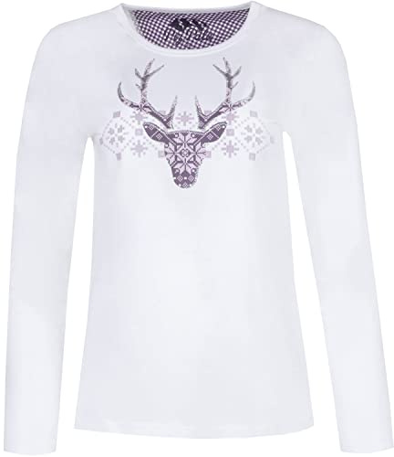 Piz Palü Damen Asbach Longsleeve, Schnee, S