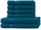 Müskaan® 6er Handtuch Set Petrol, 100% Baumwolle, 500g/m² – 2X Duschtuch 70x140cm & 4X Handtuch 50x100cm – Öko-Tex, Frottee Handtücher Set Baumwolle, Handtuchset Blau, 60°C waschbar, Frotteetücher