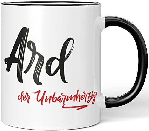 JUNIWORDS Tasse, Ard, der Unbarmherzige, Schwarz (5210360)