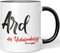 JUNIWORDS Tasse, Ard, der Unbarmherzige, Schwarz (5210360)