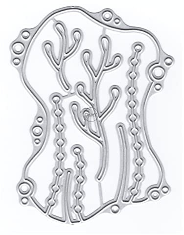 DzIxY Seetang runde Metall-Stanzformen für klare Stempel und Metall-Stanzformen, Sets für Kartenherstellung, Scrapbooking, Papierbedarf, Dichtungen, Aufbewahrungstaschen