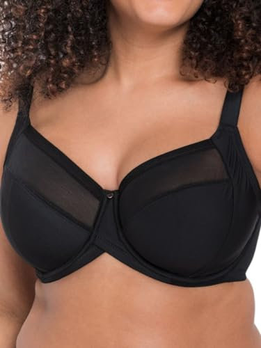 Curvy Kate Womens Wonderfully Full Cup Balconette Bra, Black, 44FF UK