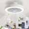LOKUNM Deckenventilator mit Beleuchtung Zeitschaltuhr Deckenlampe mit Ventilator Fernbedienung leise Dimmbar Memory Umkehrbar Fan Kinderzimmer Deckenventilator mit licht