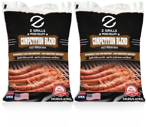 Z Grills Granulés de Bois pour fumoir et Barbecue, 100% Bois Dur Naturel de compétition, 18,1 kg