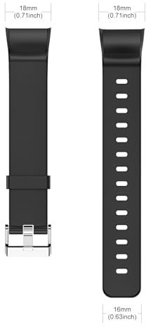 GRV Ersatzarmband für S1A Fitness Armband Ohne Bluetooth App und Handy (Schwarz)