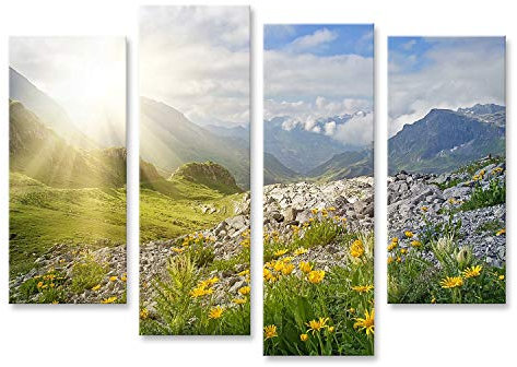 islandburner Prime Bild auf Leinwand Berge Landschaft In Vorarlberg Österreich Bilder Wandbilder Poster