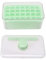 Mini Ice Cubes Tray with Lid and Bin,Ice Cubes Tray with Lid and Bin,Freezer Ice Bin,Ice Bucket for Freezer,Ice Bin with Lid,Ice Cubes Trays with Lids,Ice Maker for Freezer (Green 2 Layers)