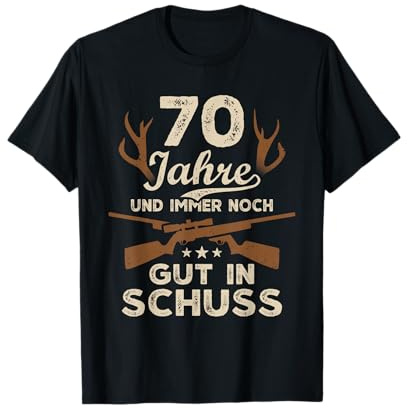 70 Jahre Jäger 70. Geburtstag Jagd T-Shirt