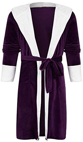 Vestiti da notte sexy per la casa delle donne della ragazza delle donne vestiti scialle della casa delle donne 5x indumenti da notte per le donne, Viola, XL
