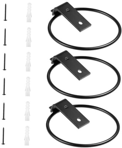 INOOMP Pflanzkasten 1 Satz Aufbewahrungsregal Für Blumentöpfe Balkon Runde Pflanzenkörbe Aufhänger Für Windspiele Kleiderbügel Für Blumentöpfe Im Garten Haken Zum Aufhängen Von Zaunkörben Eisen