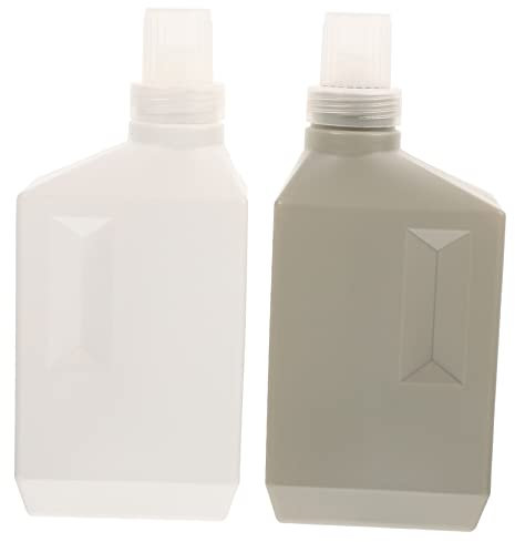 Gogogmee 2pièces Bouteilles De Lessive Rechargeables Flacons Doseurs Vides pour Gel Douche Shampooing Stockage Multi-Usage Maison