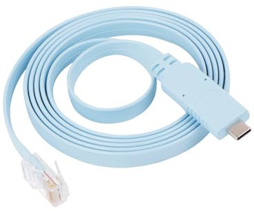 RIIEYOCA Cavo Console da USB C a RJ45, Cavo Console di Tipo C per Interruttori, Router, Firewall, Server con Interfaccia Console RJ45, ecc. (1,5M/4,9FT)