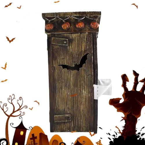 Tanxier Mumie Animierte Dekoration,Mummy Outhouse,Halloween Mumie Im Plumpsklo,Animierte Sprechende Furzende Mumie Plumpsklo, Gruselige Und Lustige Halloween Ornamente